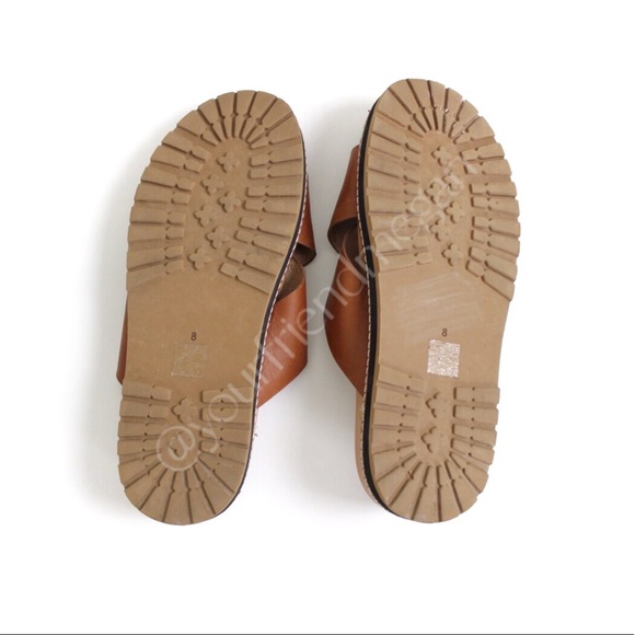 Madewell The Louisa Crisscross Slide English Saddle - Picture 9 of 10